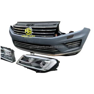 Best-seller radiatore Gessen per <span class=keywords><strong>Volkswagen</strong></span> <span class=keywords><strong>Touareg</strong></span> 16-18 alta qualità ABS in plastica paraurti anteriore posteriore Kit cofano parafango utilizzato - Product Image 2