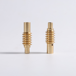 Pignon à vis sans fin en bronze et arbre à vis sans fin en acier trempé, conçus sur mesure pour la transmission de puissance intensives - Product Image 3