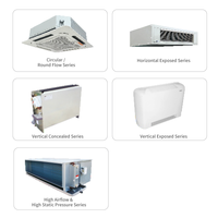 Unité de ventilation à haute pression statique McQuay avec moteur AC et roulement, unité de ventilation à eau refroidie pour bâtiments commerciaux
