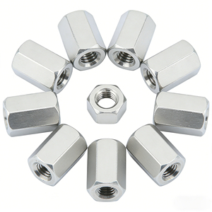 น็อตเชื่อมต่อแบบหนาสำหรับเชื่อมต่อ ยี่ห้อ Bibo Yaente รุ่น M10/m12/m16/m20/m24  ทำจากสแตนเลส 304 รูปทรงหกเหลี่ยม ยาว - Product Image 4