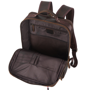 Nuovo Arrivo <span class=keywords><strong>Zaino</strong></span> da <span class=keywords><strong>Viaggio</strong></span> <span class=keywords><strong>Vintage</strong></span> in Vera Pelle Crazy Horse Pieno Fiore di Produzione Propria per Laptop - Product Image 3
