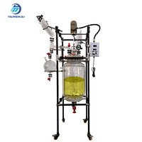 Reactor de Vidrio Encamisado Personalizado de 100L, Estructura de Doble Pared de Borosilicato de Alta Calidad para Síntesis Química y Procesos de Mezcla Personalizados