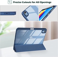 Étui de protection fin avec support magnétique pour iPad 10,9 pouces 10e génération (2022) Housse de veille/réveil pour les modèles A2696 A2757 A2777