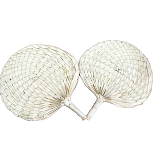 Éventail artisanal en bambou naturel, écologique, style bohème, pour la décoration de la maison, souvenir de mariage à la plage, cadeau - Product Image 1