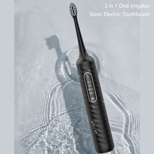 Brosse à dents électrique sonique 3 en 1 avec irrigateur dentaire, étanche IPX7, 4 modes, nettoyage en profondeur, poils doux, kit de nettoyage des dents - Product Image 5