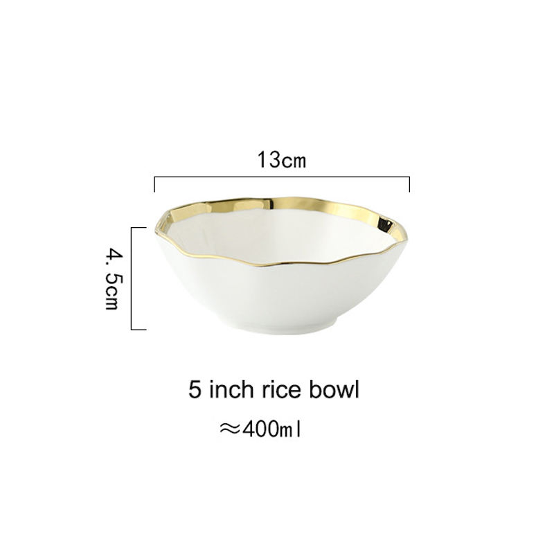 white 5 inch bowl