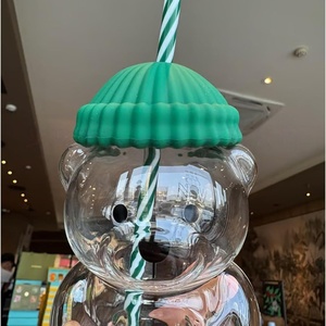 Vente en gros de tasses à café en verre borosilicate en forme d'ours, très populaires pour la maison et les cafés - Product Image 5