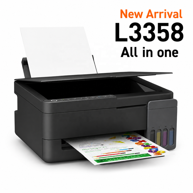 100% New Epson L3358 Ink Tank Printer Wireless Color All in One  EcoTank Inkjet Printer A4 Compact Printer for Home Office