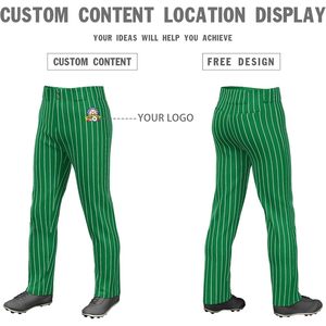 Custom Elastic Baseball <b>Pant</b> For Men With Stripe Personalized Logo Loose Fit Full Length Breathable Casual Wear - Product Image 2