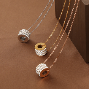 Elegant Fashion Gold <b>Chain</b> Necklace Jewelry Dainty Tiny Charm Women Choker Pendant Necklace 18K Gold Plated 316L Stainless - Product Image 6