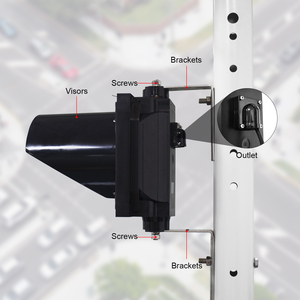 Feu de signalisation LED rouge-vert 200 mm en une seule unité, prix direct usine, pour la sécurité routière - Product Image 6