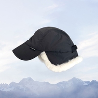 Chapeau de trappeur entièrement doublé en fausse fourrure avec protège-oreilles, chaud, coupe-vent et pliable pour l'hiver