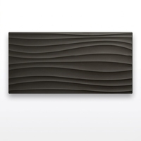 Panneau mural Pu Wave 3D en polyuréthane 1200x600mm, classe de résistance au feu B2, couleur personnalisée pour salon, salle de bain, hôtel, décoration