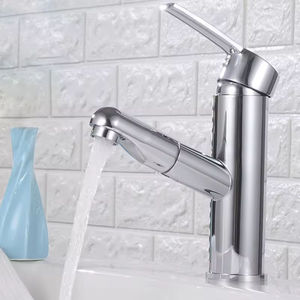<span class=keywords><strong>Rubinetto</strong></span> Monocomando Cromato per <span class=keywords><strong>Lavabo</strong></span> <span class=keywords><strong>con</strong></span> Installazione su Piano, per Acqua Calda e Fredda, <span class=keywords><strong>con</strong></span> <span class=keywords><strong>Doccetta</strong></span> Estraibile per <span class=keywords><strong>Bagno</strong></span> - Product Image 1