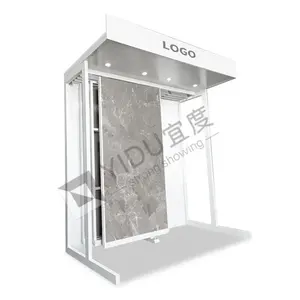 מתלה אריח פורצלן להתאמה אישית עם מדפים תצוגה יוקרתית ומברקים מודולריים - Product Image 1