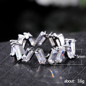 Anello da Donna Geometrico Irregolare alla Moda con Accento Scintillante, Gioiello Regolabile in Lega, Stile Moderno per Coppie - Product Image 5