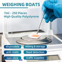 WEIAI Weigh Boats 7ml/100ml Bac antistatique en plastique pour balance de laboratoire, liquides, poudres, époxy, mélange, échantillons, récipient de mélange et coupelle de pesée