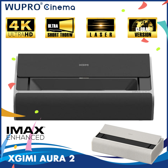 Dropshipping Xgimi Aura 2 DLP Laser Projector 4K UHD 2300 ISO Lumens HDR10 MEMC 0.177:1 Throw Ratio IMAX Enhacned UST Projector