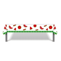 Huancai pastèque fête nappe imperméable en plastique nappe jetable couverture de Table pour enfants anniversaire fruits fête fournitures