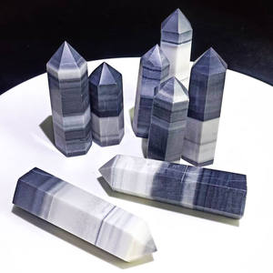 หินบำบัดผลึกขัดเงาธรรมชาติจุดหยกไทจิสำหรับตกแต่งบ้าน - Product Image 5