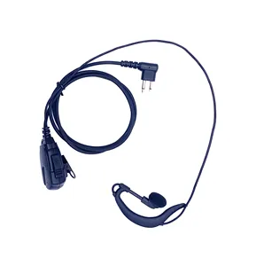 Cuffie radio compatibili con Motorola cuffie a linea singola microfono cuffie montate sull'orecchio microtelefono radio bidirezionale da 3.5mm