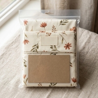 Ensemble de draps en microfibre imprimés de fleurs, 6 pièces, doux et respirants, pour hôtel et maison