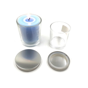 Cubiertas de Lujo Personalizadas de Metal Dorado para Velas de 85mm y 75mm, Tapas Plateadas para Frascos de Velas, Tapas de Vidrio para Velas - Product Image 2