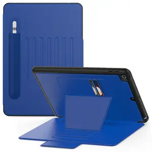 Leather flip case smart cover with auto sleep & awake feature for iPad 10.2 inch 2019 2020 2021 universal