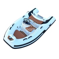 Petits bateaux gonflables à nervures en fibre de verre Hypalon/PVC durables de 300 pieds avec accessoires accueillis par les amateurs de sports de plein air