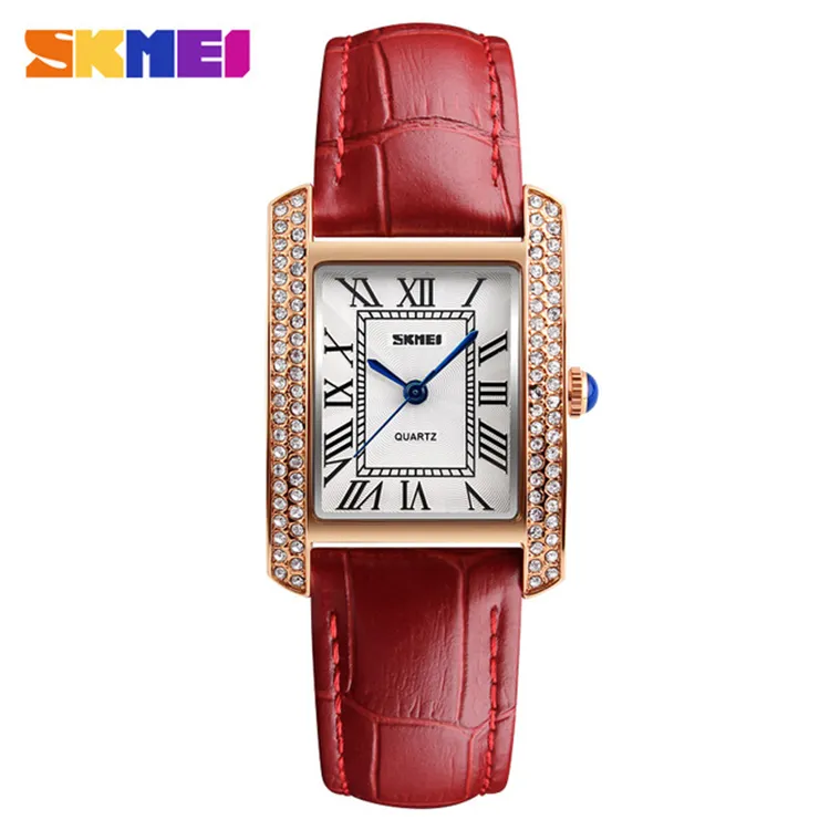 best selling reloj skmei mujer 1085 Brand Elegant Retro Fashion Fashion Quartz Clock Female Casual Leather Women Watches