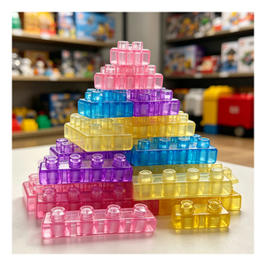 Bloques de Goma para Viajes, Juguete de Actividad Silenciosa para Niños, Colores Brillantes, Entrenamiento Cognitivo, Desarrollo Espacial - Product Image 5