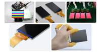 Layar LCD TFT 3.5 inci 320*480 50 pin MCU SPI RGB interface ILI9488 Drive 250nits
