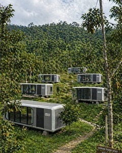 Casa Móvil Tipo Cabaña Apple, Hotel, Oficina, Espacio Panorámico, Moderna, Rectangular, de Acero Galvanizado, para Actividades al Aire Libre - Product Image 6