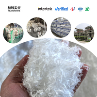 Fibre de polypropylène PP, fibres de polypropylène non tissées 3mm/6mm/9mm, fibres de polypropylène cellulose pour additifs de fibres de béton, additifs de mortier