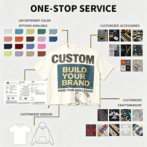 <span class=keywords><strong>T</strong></span>-shirt in cotone Supima organico personalizzata, taglio cropped boxy, lavaggio acido vintage, grammatura pesante 220 240 320 Gsm 400gsm, stampa serigrafica, MOQ basso - Product Image 5