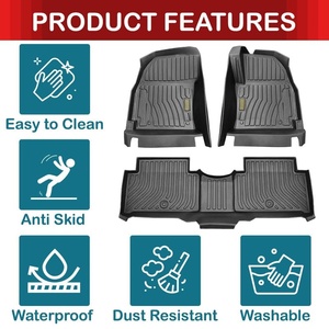 Custom All Weather 3D 5D 7D <b>Tpe</b> Car Floor Mats Rubber Trunk Car Carpets Foot Floor Mats - Product Image 3