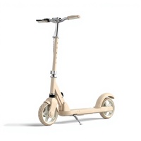 Patinete Plegable de 3 Ruedas de PU para Adolescentes, Niños y Adultos, Ligero, Diseño de un Solo Pie, Asiento Incluido, Juguete para Niños