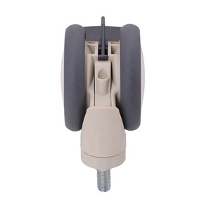 Roulettes pivotantes silencieuses TPR <span class=keywords><strong>de</strong></span> 5 pouces pour mobilier médical et <span class=keywords><strong>lit</strong></span> d'hôpital, à usage moyen, avec double frein - Product Image 4