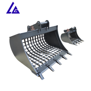 Godet de criblage pour mini-excavatrice de 600 mm de large, avec taille de trous personnalisable, godet squelette pour la séparation de la terre et des pierres - Product Image 6