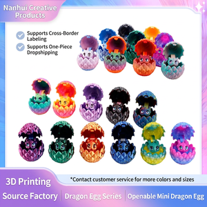 Set de Huevos de Dragón Abrible Impresos en 3D, Figura de Dragón de Compañía Adorable, Regalo, Juguete Creativo y Moderno en Colores Dopamina - Product Image 5