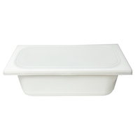 Conteneur ovale jetable pour gelato, emballage en blister, boîte en plastique PP pour aliments et salades