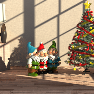 Statue de <span class=keywords><strong>jardin</strong></span> en résine de trio de gnomes charmants en gros, Cottagecore, pour projets d'aménagement paysager, décoration personnalisable de qualité supérieure - Product Image 5
