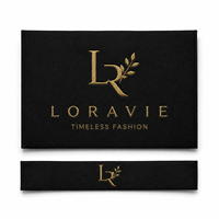 Étiquettes de vêtements imprimées sur mesure, coton damassé tissé, logo, numéro de modèle, type d'étiquette à l'extrémité du pli, fournisseur privé