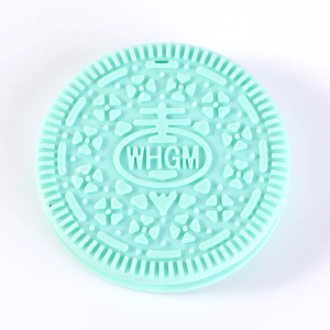 Boy and Girls Silicone Baby Chewing Pretend Biscuit Teether Toys for Teething Autism Biting ADHD SPD Sensory <strong>Chew</strong> <strong>Necklace</strong> - Product Image 4