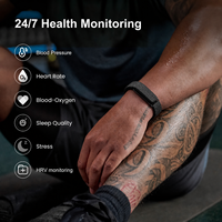 Pulsera Inteligente 2026 ETQ18 Sin Pantalla, Análisis de Sueño HRV, Informe de Salud con IA, Aplicación, GPS, Rastreador de Actividad para Android e iOS, Resistente al Agua
