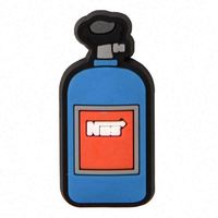 Accessoires de chaussures haut de gamme : Breloques pour chaussures, épingles et autocollants en caoutchouc, motifs célèbres (Bouteille Nos, Roue Turbo, Moteur de camion)