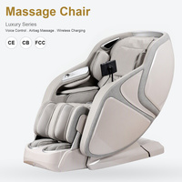 Fauteuil de massage de luxe avec son de qualité cinéma, fonction zéro gravité, shiatsu et chauffage pour tout le corps