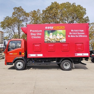 Vehículo de Transporte de Pollitos de un Día de Edad Personalizado HOWO, Camión para Crías de Pollo con Capacidad para 20000 Aves - Product Image 3