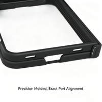 Coque Duo pour iPhone, protection de la charnière, transparente, antichoc, PC TPU, coque de protection pour téléphone