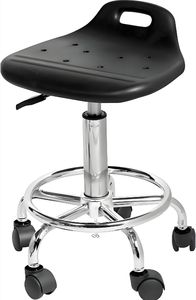 Tabouret de laboratoire en métal, pivotant, siège rond, design moderne pour hôpitaux et écoles, faible MOQ - Product Image 4
